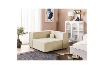 Hörnsektion Aprica Beige, svart, Linne - Beige - Möbler - Soffa - Modulsoffa - Hörnmodul