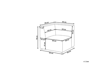 Hörnsektion Lemvig Taupe - Taupe - Möbler - Soffa - Modulsoffa - Hörnmodul