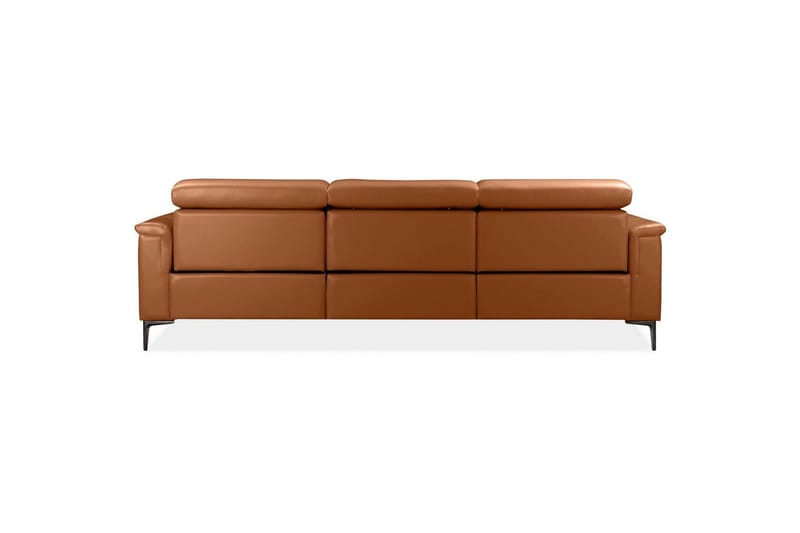 Hörnsoffa 3-sits Lund Cognac, Läder/PU, Vänster Elektrisk Fåtölj - Cognac, Läder/PU, Vänster Elektrisk Fåtölj - Möbler - Soffa - Biosoffa & reclinersoffa