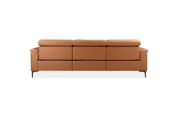 Hörnsoffa 3-sits Lund Cognac, PU, Vänster Manuell Fåtölj - Cognac, PU, Vänster Manuell Fåtölj - Möbler - Soffa - Biosoffa & reclinersoffa