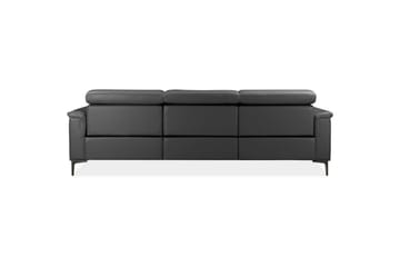 Hörnsoffa 3-sits Lund Grå, PU, Vänster Manuell Fåtölj - Grå, PU, Vänster Manuell Fåtölj - Möbler - Soffa - Biosoffa & reclinersoffa
