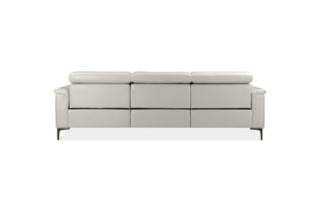 Hörnsoffa 3-sits Lund Kräm, Läder/PU, Vänster Elektrisk Fåtölj - Kräm, Läder/PU, Vänster Elektrisk Fåtölj - Möbler - Soffa - Biosoffa & reclinersoffa