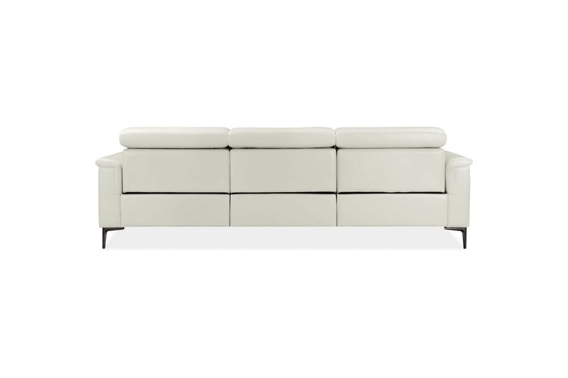 Hörnsoffa 3-sits Lund Kräm, PU, Höger elektrisk vilstol - Kräm, PU, Höger elektrisk vilstol - Möbler - Soffa - Biosoffa & reclinersoffa