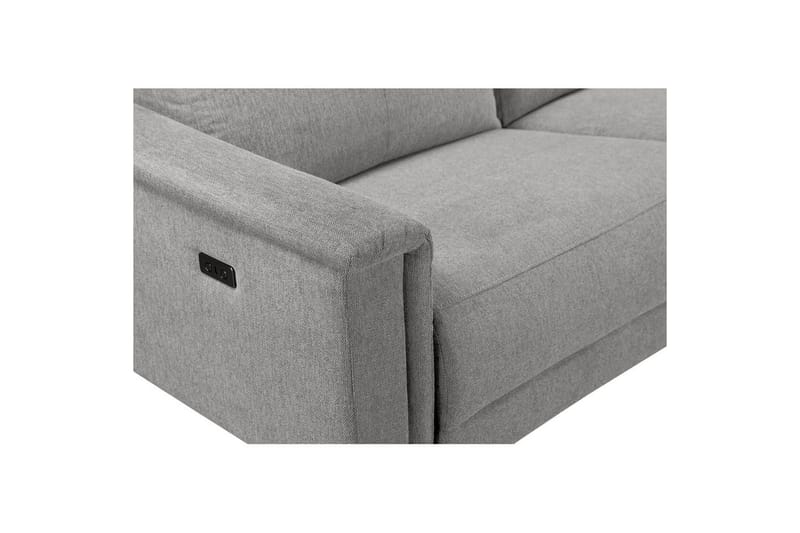 Hörnsoffa 3-sits Lund Ljusgrå, Belfast tyg, Höger elektrisk vilstol - Ljusgrå, Belfast tyg, Höger elektrisk vilstol - Möbler - Soffa - Biosoffa & reclinersoffa