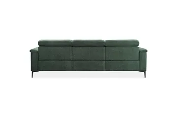 Hörnsoffa 3-sits Lund Mörkgrön, Belfast tyg, Höger elektrisk vilstol - Mörkgrön, Belfast tyg, Höger elektrisk vilstol - Möbler - Soffa - Biosoffa & reclinersoffa