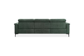 Hörnsoffa 3-sits Lund Mörkgrön, Belfast tyg, Höger elektrisk vilstol - Mörkgrön, Belfast tyg, Höger elektrisk vilstol - Möbler - Soffa - Biosoffa & reclinersoffa