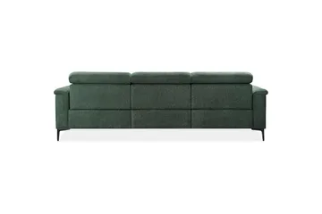 Hörnsoffa 3-sits Lund Mörkgrön, Belfast tyg, Höger manuell vilstol - Mörkgrön, Belfast tyg, Höger manuell vilstol - Möbler - Soffa - Biosoffa & reclinersoffa