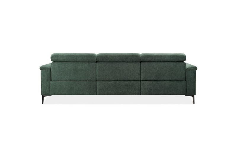 Hörnsoffa 3-sits Lund Mörkgrön, Belfast tyg, Höger manuell vilstol - Mörkgrön, Belfast tyg, Höger manuell vilstol - Möbler - Soffa - Biosoffa & reclinersoffa