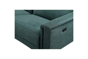 Hörnsoffa 3-sits Lund Mörkgrön, Belfast tyg, Vänster Manuell Fåtölj - Mörkgrön, Belfast tyg, Vänster Manuell Fåtölj - Möbler - Soffa - Biosoffa & reclinersoffa