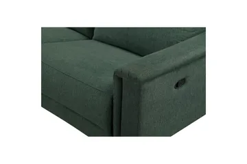 Hörnsoffa 3-sits Lund Mörkgrön, Belfast tyg, Vänster Manuell Fåtölj - Mörkgrön, Belfast tyg, Vänster Manuell Fåtölj - Möbler - Soffa - Biosoffa & reclinersoffa