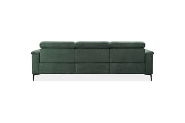 Hörnsoffa 3-sits Lund Mörkgrön, Belfast tyg, Vänster Manuell Fåtölj - Mörkgrön, Belfast tyg, Vänster Manuell Fåtölj - Möbler - Soffa - Biosoffa & reclinersoffa