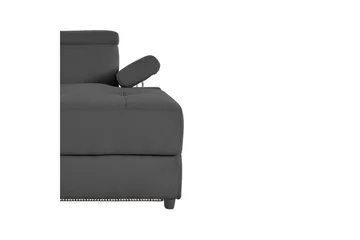 Hörnsoffa 3-sits Rayland Antracit, Sunday tyg, Höger manuell vilstol - Antracit, Sunday tyg, Höger manuell vilstol - Möbler - Soffa - Biosoffa & reclinersoffa