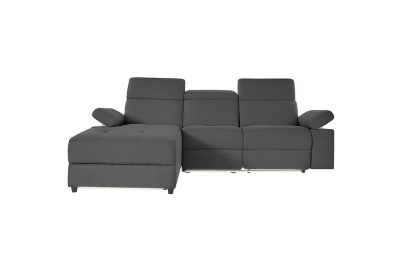 Hörnsoffa 3-sits Rayland Antracit, Sunday tyg, Vänster Elektrisk Fåtölj - Antracit, Sunday tyg, Vänster Elektrisk Fåtölj - Möbler - Soffa - Biosoffa & reclinersoffa