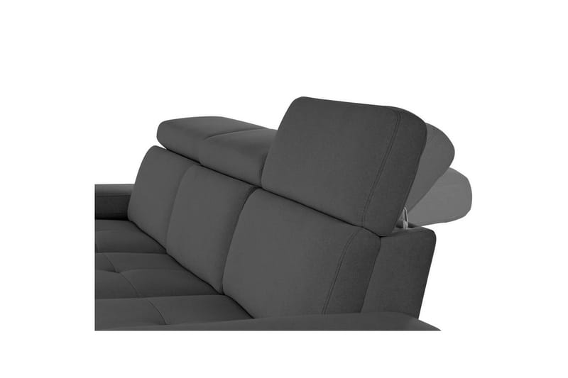 Hörnsoffa 3-sits Rayland Antracit, Sunday tyg, Vänster Elektrisk Fåtölj - Antracit, Sunday tyg, Vänster Elektrisk Fåtölj - Möbler - Soffa - Biosoffa & reclinersoffa