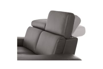 Hörnsoffa 3-sits Rayland Brun, Läder/PU, Vänster Elektrisk Fåtölj - Brun, Läder/PU, Vänster Elektrisk Fåtölj - Möbler - Soffa - Biosoffa & reclinersoffa