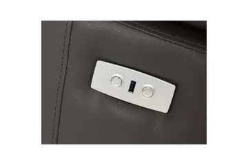 Hörnsoffa 3-sits Rayland Brun, Läder/PU, Vänster Elektrisk Fåtölj - Brun, Läder/PU, Vänster Elektrisk Fåtölj - Möbler - Soffa - Biosoffa & reclinersoffa