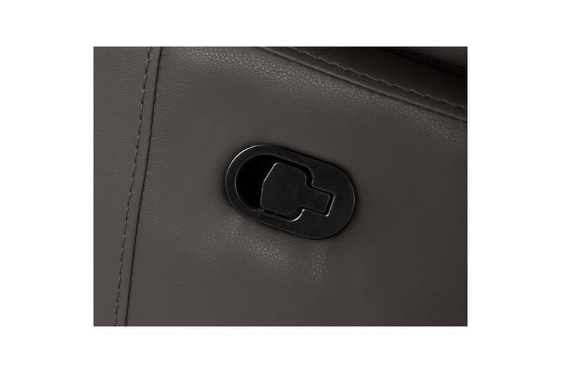 Hörnsoffa 3-sits Rayland Brun, PU, Vänster Manuell Fåtölj - Brun, PU, Vänster Manuell Fåtölj - Möbler - Soffa - Biosoffa & reclinersoffa