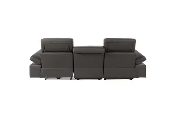 Hörnsoffa 3-sits Rayland Brun, PU, Vänster Elektrisk Fåtölj - Brun, PU, Vänster Elektrisk Fåtölj - Möbler - Soffa - Biosoffa & reclinersoffa