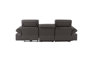 Hörnsoffa 3-sits Rayland Brun, PU, Vänster Manuell Fåtölj - Brun, PU, Vänster Manuell Fåtölj - Möbler - Soffa - Biosoffa & reclinersoffa