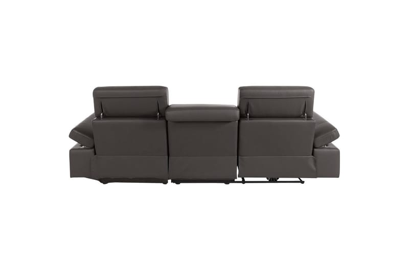 Hörnsoffa 3-sits Rayland Brun, PU, Höger manuell vilstol - Brun, PU, Höger manuell vilstol - Möbler - Soffa - Biosoffa & reclinersoffa