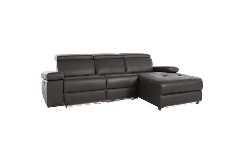 Hörnsoffa 3-sits Rayland Brun, PU, Höger elektrisk vilstol - Brun, PU, Höger elektrisk vilstol - Möbler - Soffa - Biosoffa & reclinersoffa