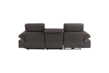 Hörnsoffa 3-sits Rayland Brun, PU, Höger elektrisk vilstol - Brun, PU, Höger elektrisk vilstol - Möbler - Soffa - Biosoffa & reclinersoffa