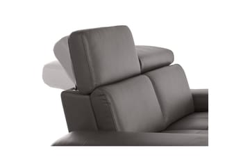 Hörnsoffa 3-sits Rayland Brun, PU, Höger elektrisk vilstol - Brun, PU, Höger elektrisk vilstol - Möbler - Soffa - Biosoffa & reclinersoffa