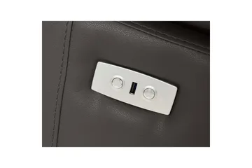 Hörnsoffa 3-sits Rayland Brun, PU, Vänster Elektrisk Fåtölj - Brun, PU, Vänster Elektrisk Fåtölj - Möbler - Soffa - Biosoffa & reclinersoffa