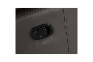 Hörnsoffa 3-sits Rayland Brun, PU, Höger manuell vilstol - Brun, PU, Höger manuell vilstol - Möbler - Soffa - Biosoffa & reclinersoffa