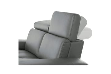 Hörnsoffa 3-sits Rayland Grå, Läder/PU, Vänster Elektrisk Fåtölj - Grå, Läder/PU, Vänster Elektrisk Fåtölj - Möbler - Soffa - Biosoffa & reclinersoffa