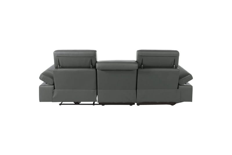 Hörnsoffa 3-sits Rayland Grå, Läder/PU, Vänster Elektrisk Fåtölj - Grå, Läder/PU, Vänster Elektrisk Fåtölj - Möbler - Soffa - Biosoffa & reclinersoffa