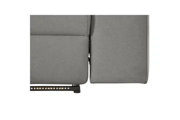 Hörnsoffa 3-sits Rayland Grå, Sunday tyg, Vänster Elektrisk Fåtölj - Grå, Sunday tyg, Vänster Elektrisk Fåtölj - Möbler - Soffa - Biosoffa & reclinersoffa