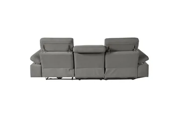 Hörnsoffa 3-sits Rayland Grå, Sunday tyg, Vänster Manuell Fåtölj - Grå, Sunday tyg, Vänster Manuell Fåtölj - Möbler - Soffa - Biosoffa & reclinersoffa