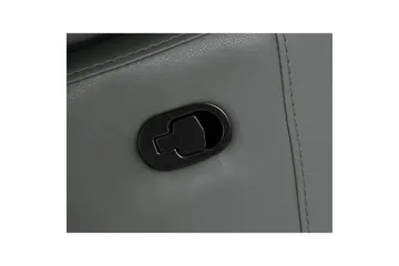 Hörnsoffa 3-sits Rayland Grå, PU, Höger manuell vilstol - Grå, PU, Höger manuell vilstol - Möbler - Soffa - Biosoffa & reclinersoffa