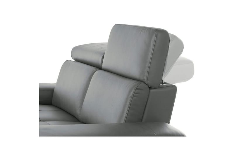 Hörnsoffa 3-sits Rayland Grå, PU, Vänster Manuell Fåtölj - Grå, PU, Vänster Manuell Fåtölj - Möbler - Soffa - Biosoffa & reclinersoffa