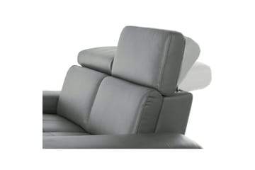 Hörnsoffa 3-sits Rayland Grå, PU, Vänster Elektrisk Fåtölj - Grå, PU, Vänster Elektrisk Fåtölj - Möbler - Soffa - Biosoffa & reclinersoffa