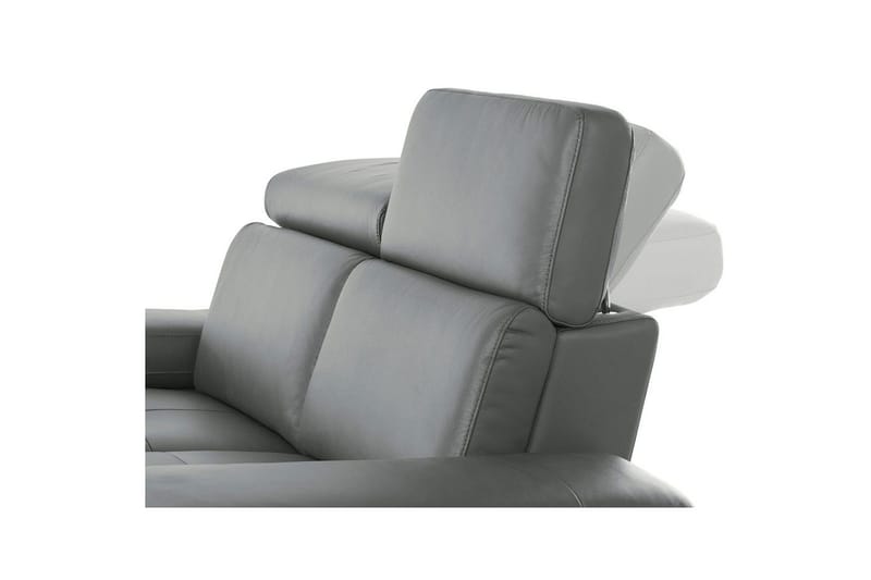 Hörnsoffa 3-sits Rayland Grå, PU, Vänster Elektrisk Fåtölj - Grå, PU, Vänster Elektrisk Fåtölj - Möbler - Soffa - Biosoffa & reclinersoffa