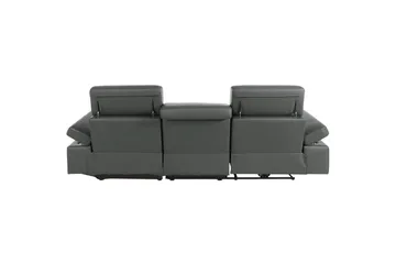 Hörnsoffa 3-sits Rayland Grå, PU, Höger elektrisk vilstol - Grå, PU, Höger elektrisk vilstol - Möbler - Soffa - Biosoffa & reclinersoffa