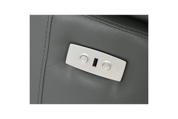 Hörnsoffa 3-sits Rayland Grå, PU, Vänster Elektrisk Fåtölj - Grå, PU, Vänster Elektrisk Fåtölj - Möbler - Soffa - Biosoffa & reclinersoffa