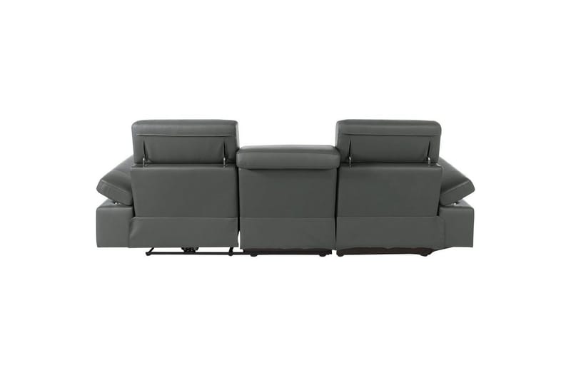 Hörnsoffa 3-sits Rayland Grå, PU, Vänster Manuell Fåtölj - Grå, PU, Vänster Manuell Fåtölj - Möbler - Soffa - Biosoffa & reclinersoffa