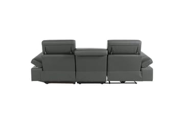 Hörnsoffa 3-sits Rayland Grå, PU, Höger elektrisk vilstol - Grå, PU, Höger elektrisk vilstol - Möbler - Soffa - Biosoffa & reclinersoffa
