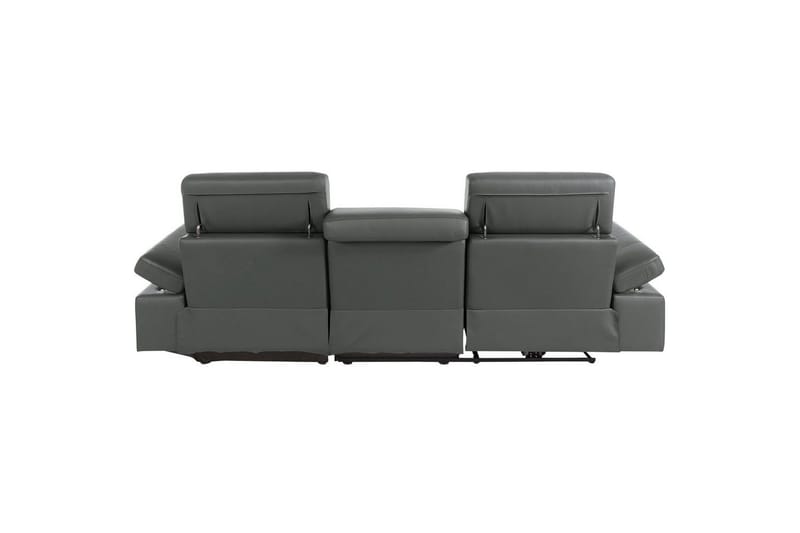 Hörnsoffa 3-sits Rayland Grå, PU, Höger elektrisk vilstol - Grå, PU, Höger elektrisk vilstol - Möbler - Soffa - Biosoffa & reclinersoffa