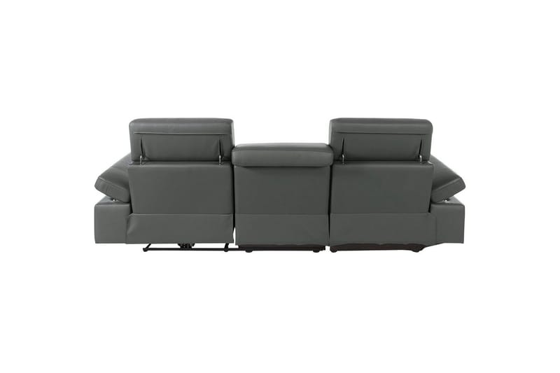 Hörnsoffa 3-sits Rayland Grå, PU, Vänster Elektrisk Fåtölj - Grå, PU, Vänster Elektrisk Fåtölj - Möbler - Soffa - Biosoffa & reclinersoffa