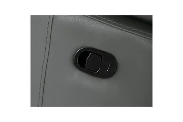 Hörnsoffa 3-sits Rayland Grå, PU, Vänster Manuell Fåtölj - Grå, PU, Vänster Manuell Fåtölj - Möbler - Soffa - Biosoffa & reclinersoffa