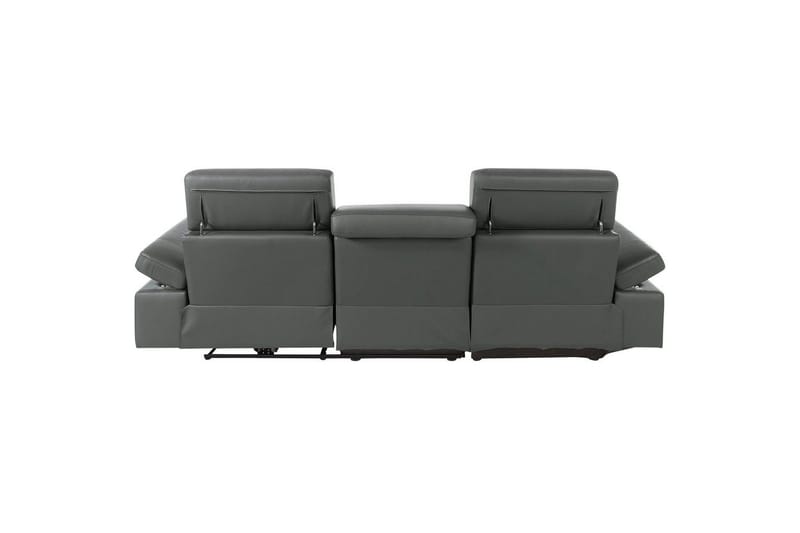 Hörnsoffa 3-sits Rayland Grå, PU, Vänster Elektrisk Fåtölj - Grå, PU, Vänster Elektrisk Fåtölj - Möbler - Soffa - Biosoffa & reclinersoffa