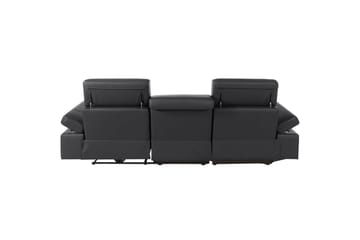 Hörnsoffa 3-sits Rayland Svart, Läder/PU, Vänster Elektrisk Fåtölj - Svart, Läder/PU, Vänster Elektrisk Fåtölj - Möbler - Soffa - Biosoffa & reclinersoffa