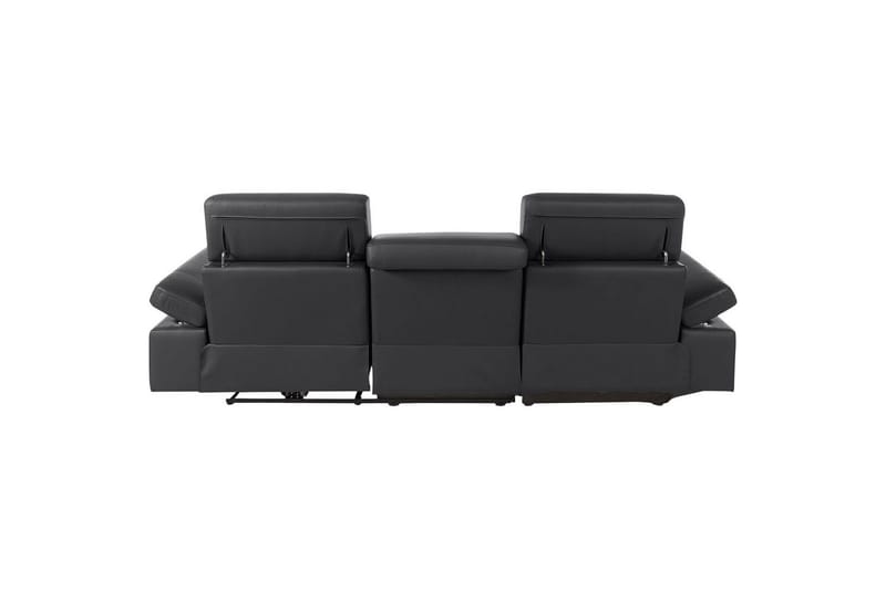 Hörnsoffa 3-sits Rayland Svart, Läder/PU, Vänster Elektrisk Fåtölj - Svart, Läder/PU, Vänster Elektrisk Fåtölj - Möbler - Soffa - Biosoffa & reclinersoffa
