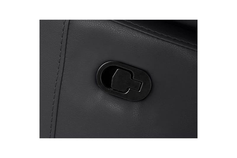 Hörnsoffa 3-sits Rayland Svart, PU, Vänster Manuell Fåtölj - Svart, PU, Vänster Manuell Fåtölj - Möbler - Soffa - Biosoffa & reclinersoffa