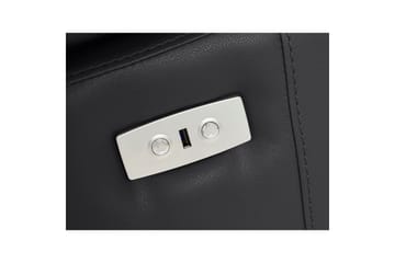 Hörnsoffa 3-sits Rayland Svart, PU, Höger elektrisk vilstol - Svart, PU, Höger elektrisk vilstol - Möbler - Soffa - Biosoffa & reclinersoffa