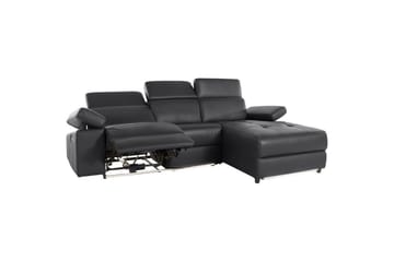 Hörnsoffa 3-sits Rayland Svart, PU, Höger elektrisk vilstol - Svart, PU, Höger elektrisk vilstol - Möbler - Soffa - Biosoffa & reclinersoffa
